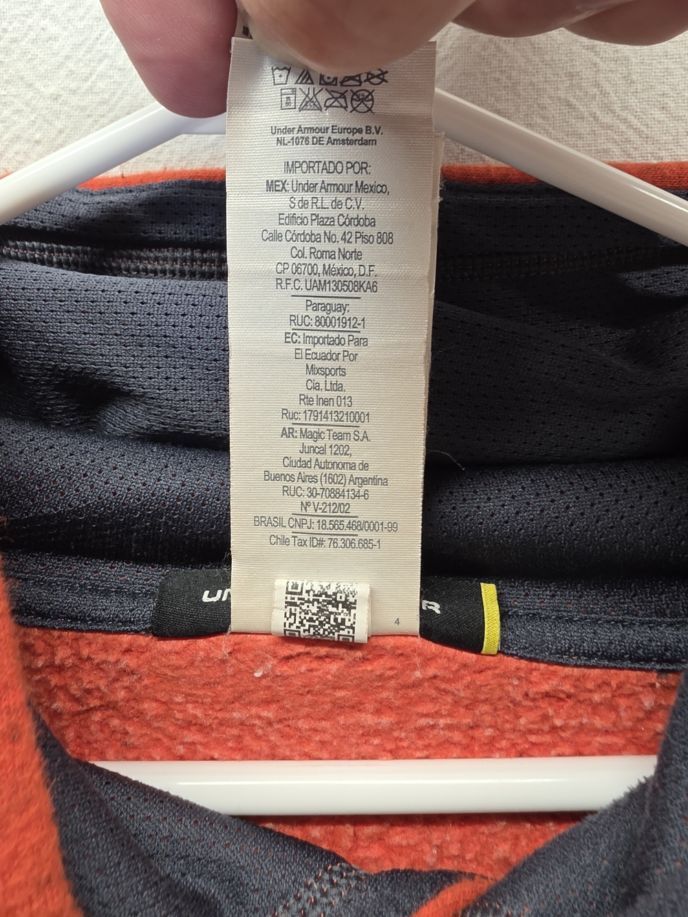 Under Armour Men's Orange UA Logo Hoodie Kangaroo Front Pocket Size XXL - Picture 6 of 11